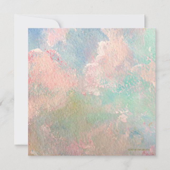 Nuages au lever du soleil Invitation (Devant)