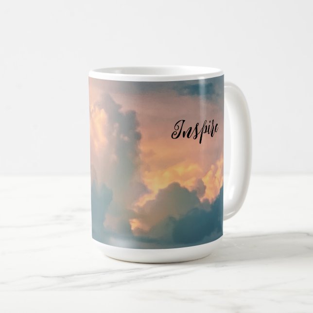 Nuages au Sunset Specialty Mug (Devant droit)