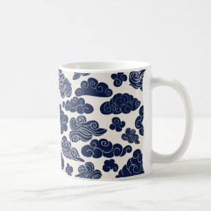 Nuages Auspicious Mug Motif chinois traditionnel