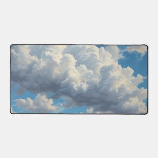 Nuages blancs et ciel bleu clair
