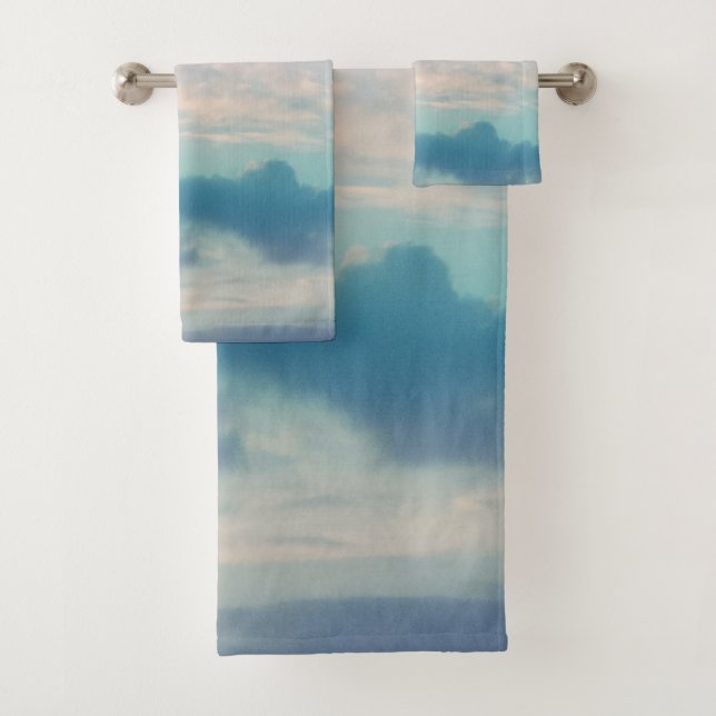 Nuages bleus doux #1 #décoration #art (En situation)