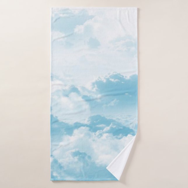 Nuages ciel cartographier images vectorielles (Serviette de bain)