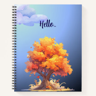 Nuages d'automne & Arbre Carnet d'automne - Cosy s