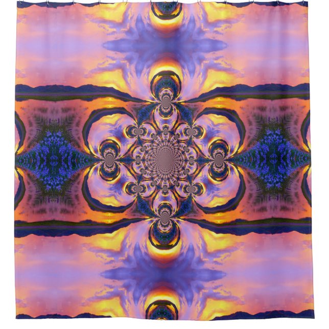 Nuages de feu Swirl Douche rideau (Devant)