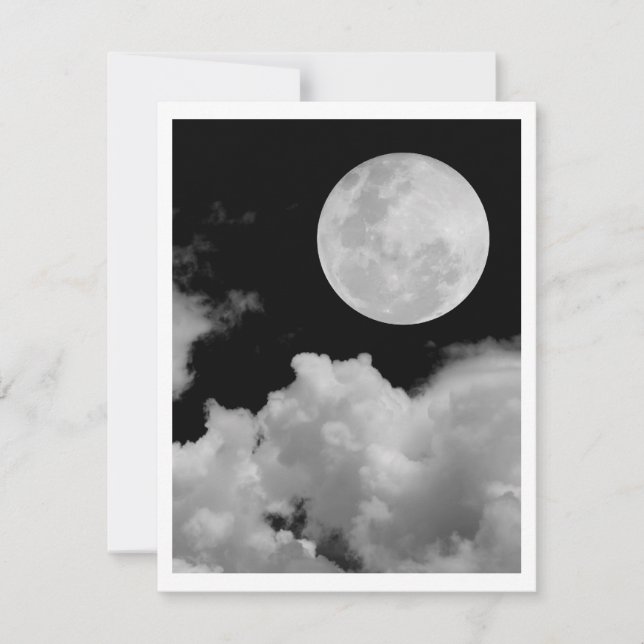 NUAGES DE Pleine lune NOIR ET BLANC (Devant)