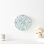 Nuages De Rêve Horloge Mur Acrylique Bleu Et Blanc<br><div class="desc">Des nuages rêvés de motif pastel douce avec un arrière - plan bleu pastel et des numéros personnalisés dans une police moderne pour votre décor intérieur artistique parfait. Consultez notre magasin pour plus d'options d'horloge murale.</div>