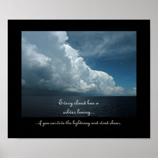 Nuages Drôle Poster De Motivation 2