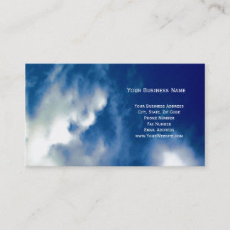 Nuages et Cartes de visite du ciel bleu