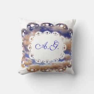 Nuages fluides et Coussin de monogramme