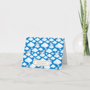 Nuages Licorne Mignons Personnalisé Bleu Fantaisis
