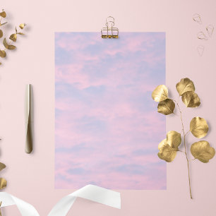 Nuages roses dans Blue Sky Papier papeterie