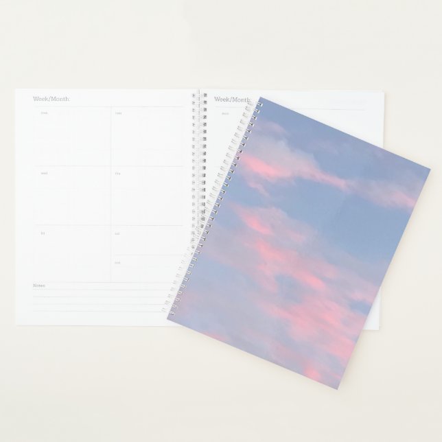 Nuages roses personnalisables (Devant avec enveloppe)