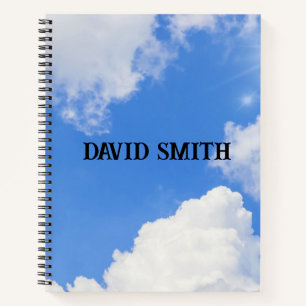 Nuages sur un ciel bleu Carnet de coloration