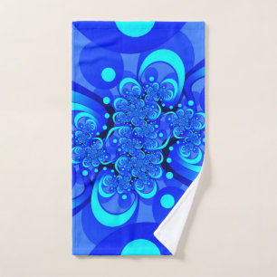 Nuances de bleu moderne art fractal Abstrait