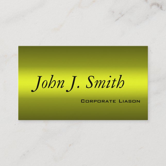 Nuances de Carte de visite Gold Standard (Devant)