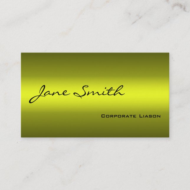 Nuances de Carte de visite Gold Standard (Devant)