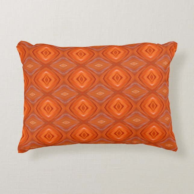 Nuances de Flamant rose orange plumes Coussin d'ac (Devant)