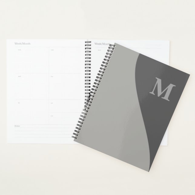 Nuances de gris avec monogramme (Devant avec enveloppe)