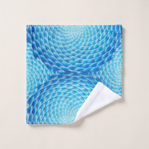Nuances de tissu bleu de lavage de mandala