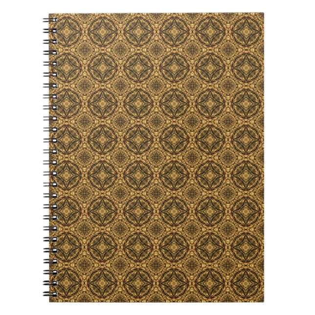 Nuances du Carnet Motif Brown en carrelage (Devant)