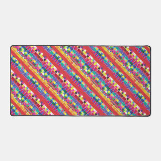 nuances rouges, bandes et pixels colorés