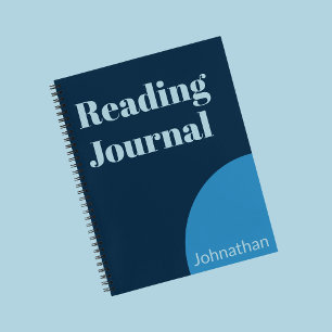Nuances simples de nom bleu sur le journal de lect