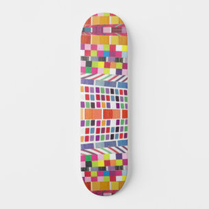 Nuancier rouge et Pixels colorés Skateboard