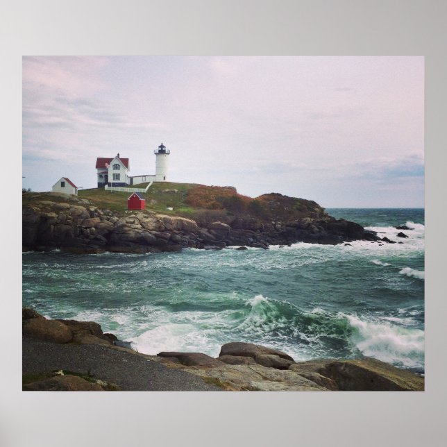 Nubble Light - York, Maine 24 x 20 Poster Imprimer (Devant)