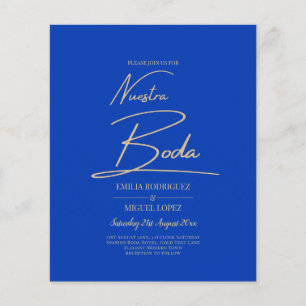 NUESTRA BODA Blue Monochrome Mariage NVITE