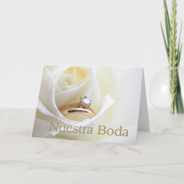 Nuestra Boda - faire-part de mariage espagnole (Devant)