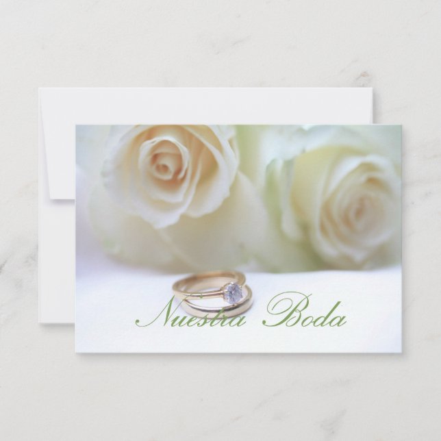 Nuestra Boda - faire-part de mariage espagnole (Devant)
