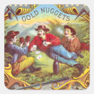 Nuggets d'or Antique Étiquette Cigar