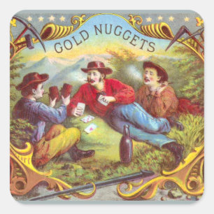 Nuggets d'or Antique Étiquette Cigar