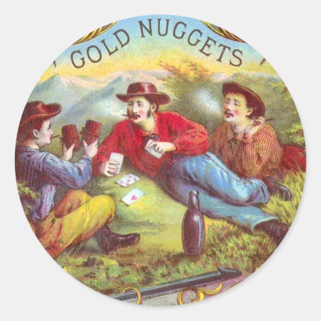Nuggets d'or Antique Étiquette Cigar (Devant)