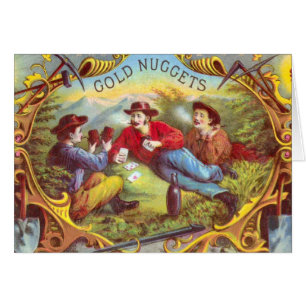 Nuggets d'or Antique Étiquette Cigar