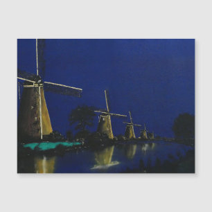 Nuit à Kinderdijk