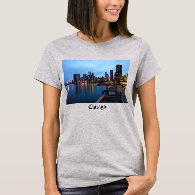 Nuit À Navy Pier T-Shirt (Devant)