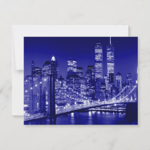 Nuit bleue de la ville de New York