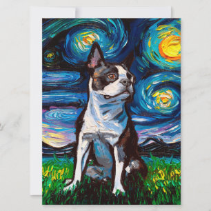 Nuit Brown de Boston Terrier   Cadeau pour Jour de