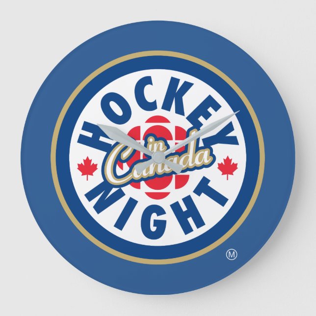 Nuit de hockey au Canada Logo Horloge (Recto)