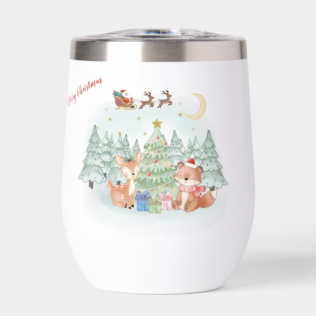 Nuit de Noël magique dans la forêt hivernale (Avant)