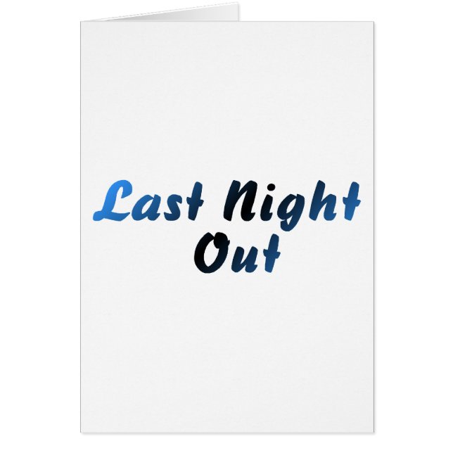 Nuit dernière (bleu) (Devant)