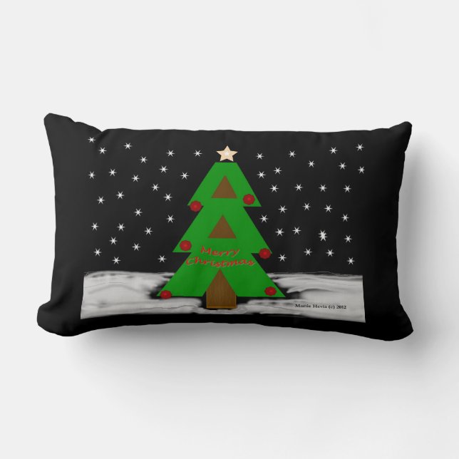 Nuit des arbres de Noël - MoJo Coussin (Recto)