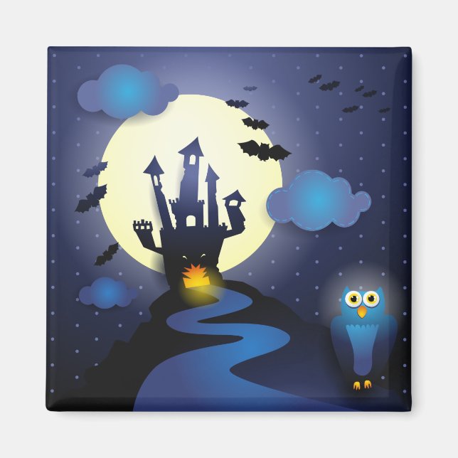 Nuit d'Halloween, aimant (Devant)