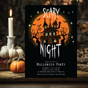 Nuit d'Halloween effrayant Invitation