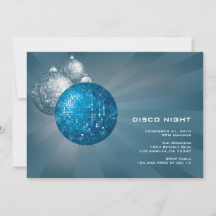 Nuit Disco Invitation de fête du Nouvel An