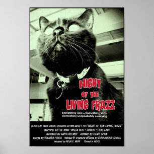 Nuit du Frazz Vivant ! Poster du film de chat, rou