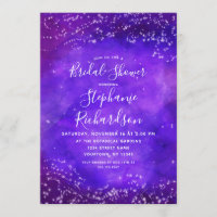 Nuit étoile Galaxy nuptiale invitation