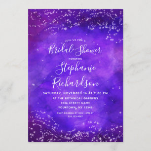 Nuit étoile Galaxy nuptiale invitation
