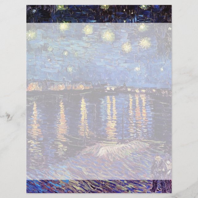 Nuit étoilée au-dessus du Rhône, par Vincent van G (Devant)